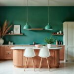 Pareti da cucina colorate