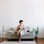 Soggiorno pareti bianche