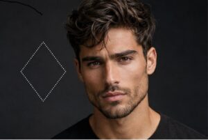 Viso a diamante uomo: barba, capelli e styling ideali